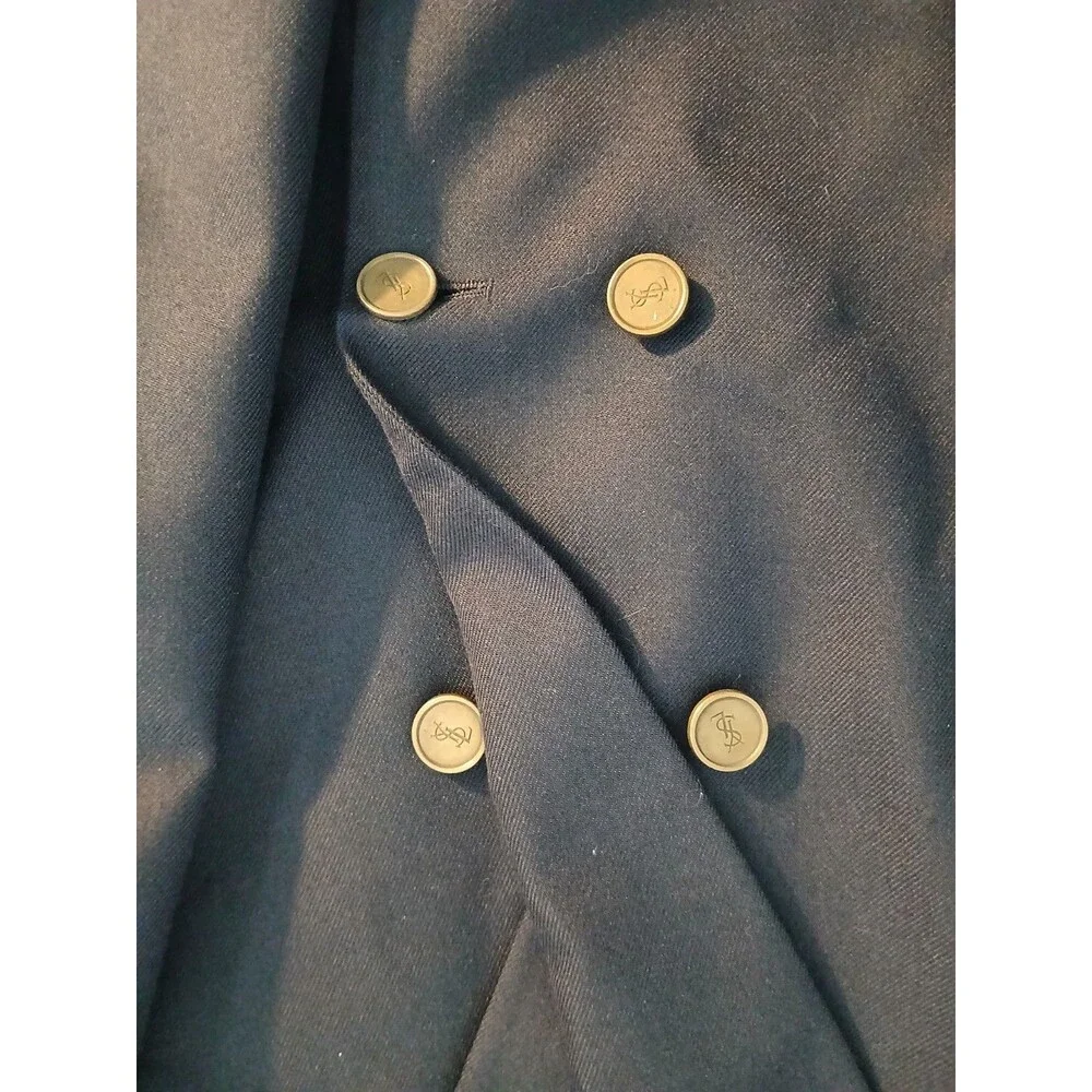 VTG 90s Yves Saint Laurent Men's Charcoal Blazer 40R